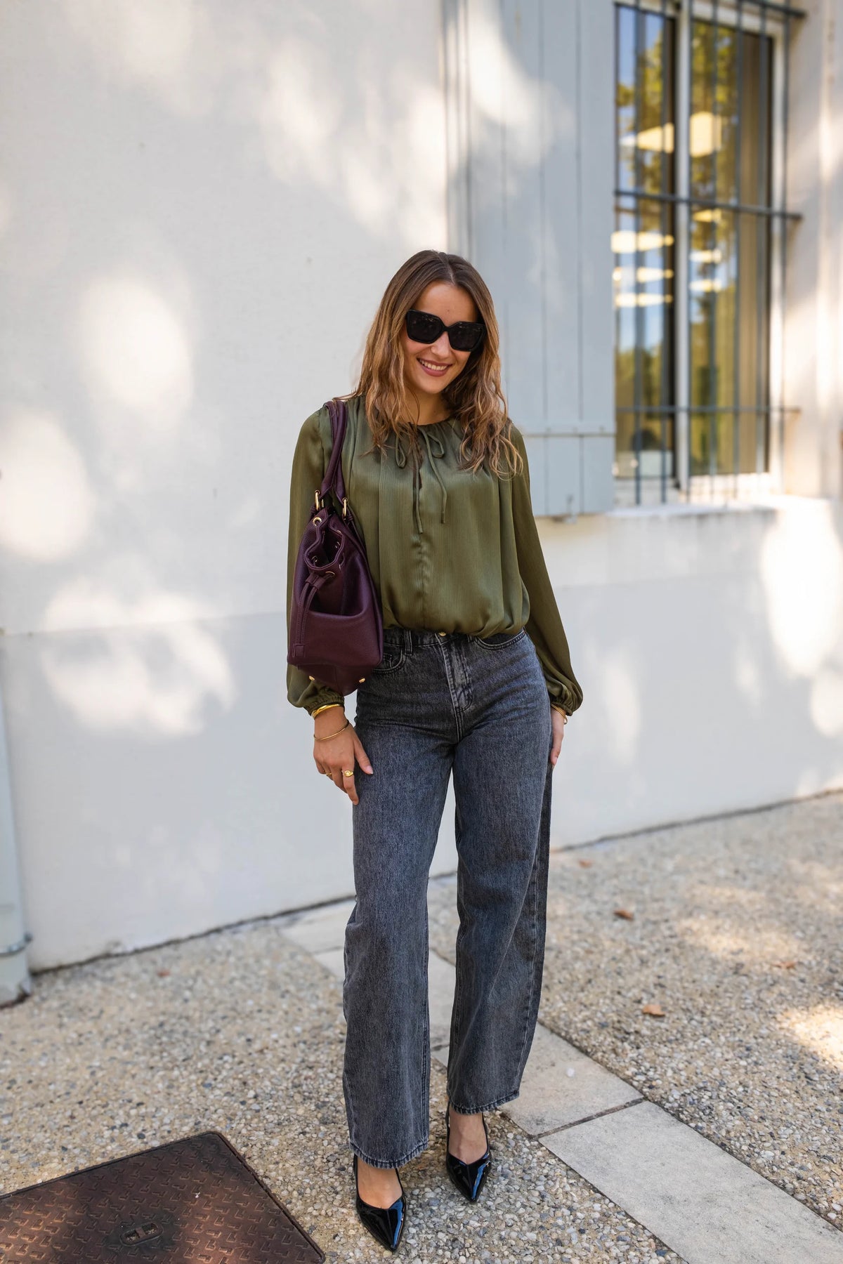 Blouse Anna kaki
