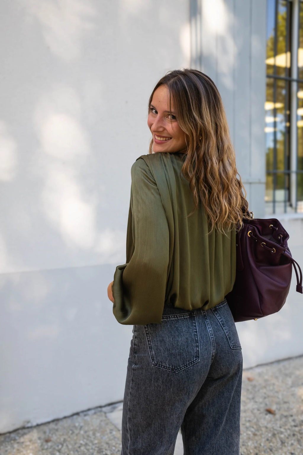 Blouse Anna kaki