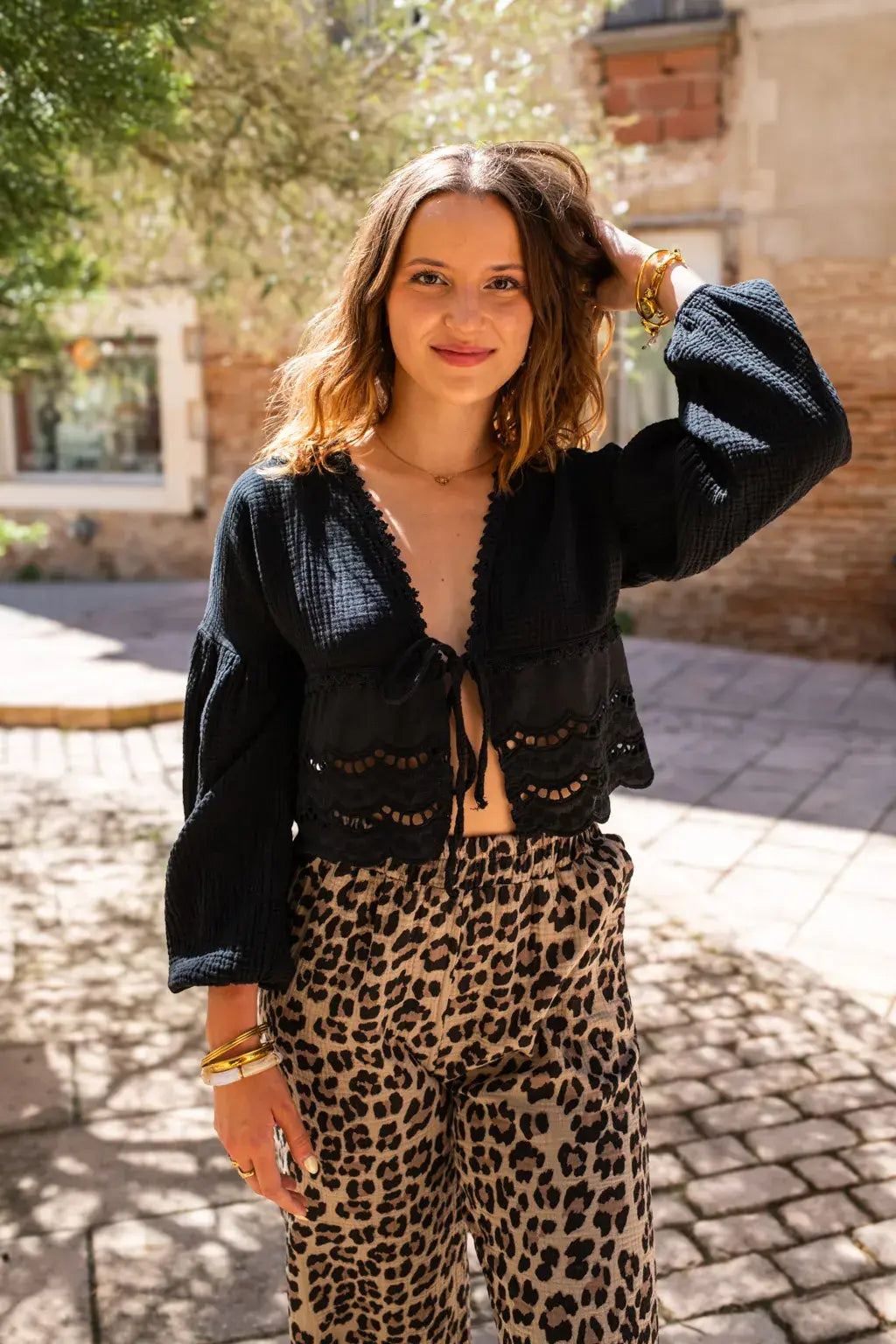 Blouse Clémentine noire