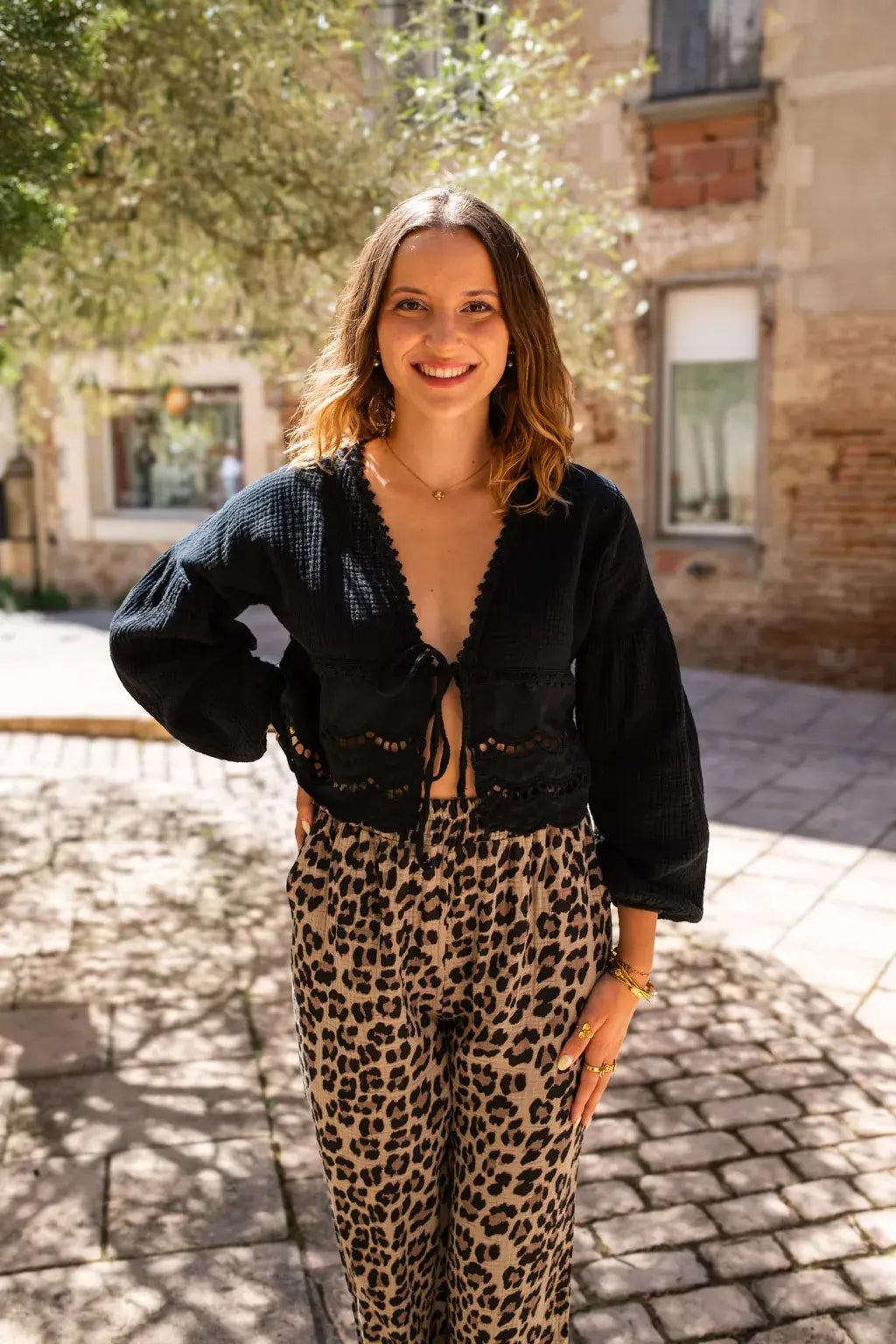 Blouse Clémentine noire