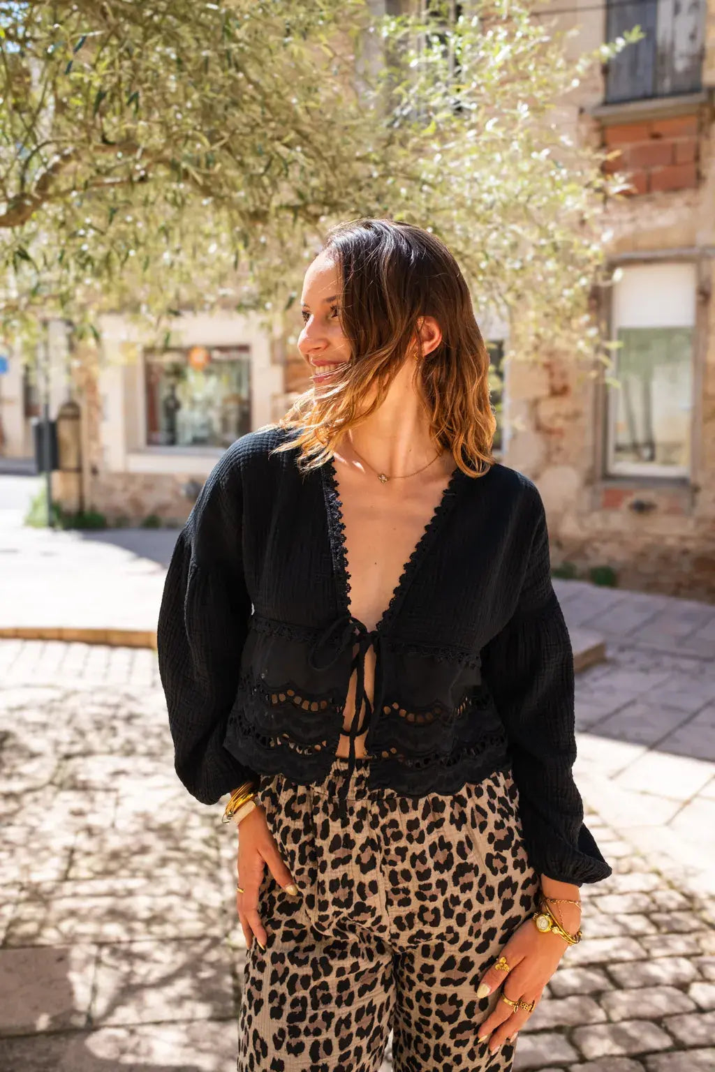 Blouse Clémentine noire