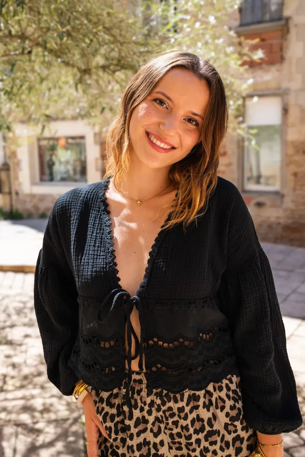 Blouse Clémentine noire
