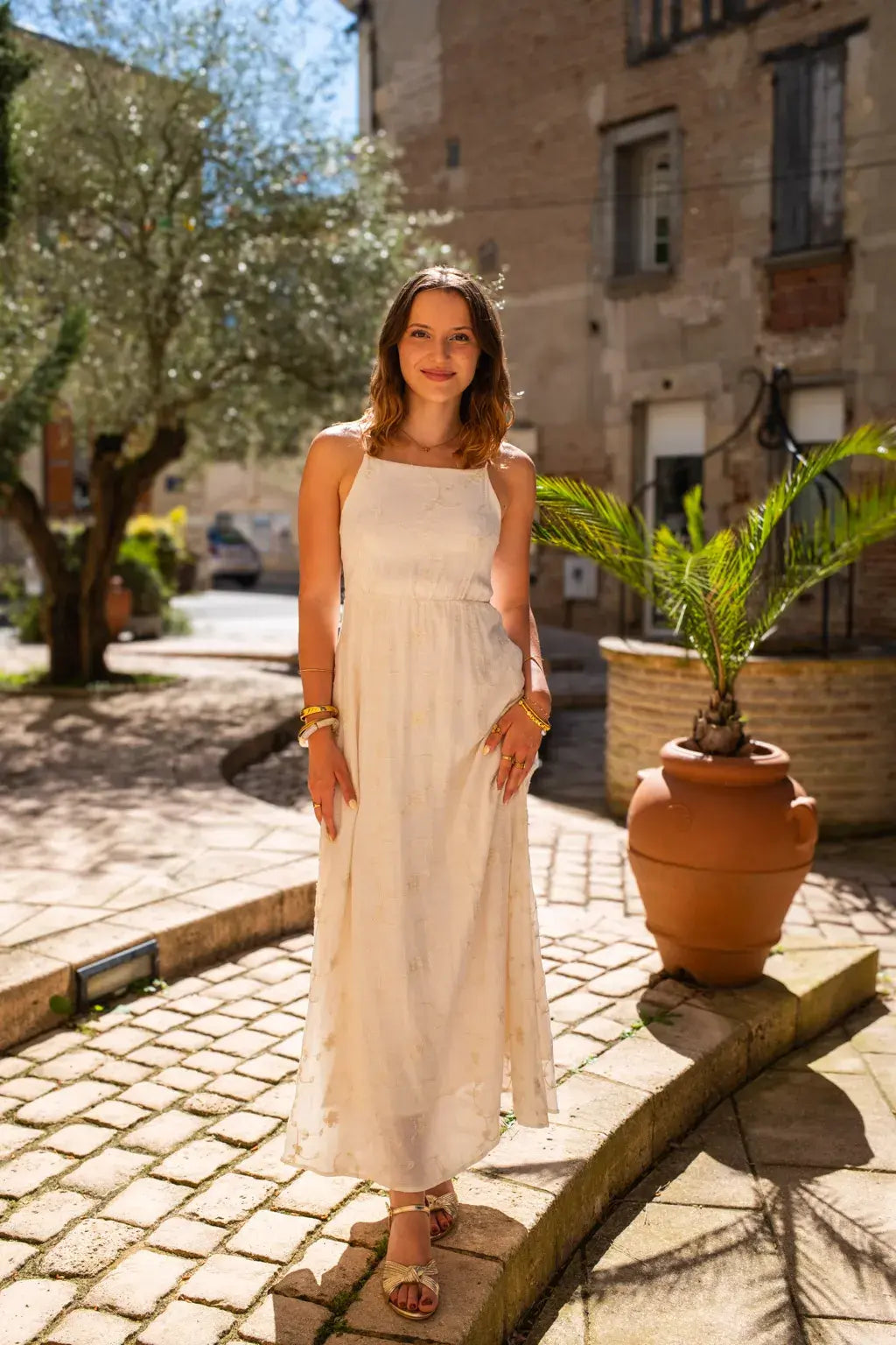 Robe Roma écru