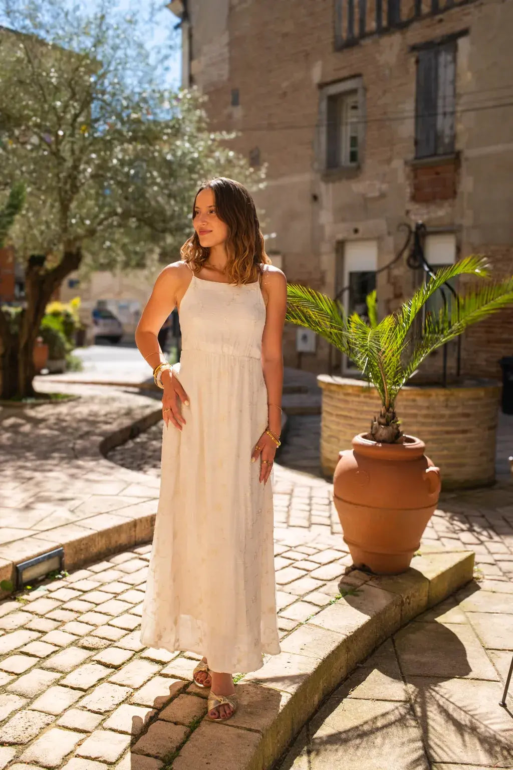 Robe Roma écru