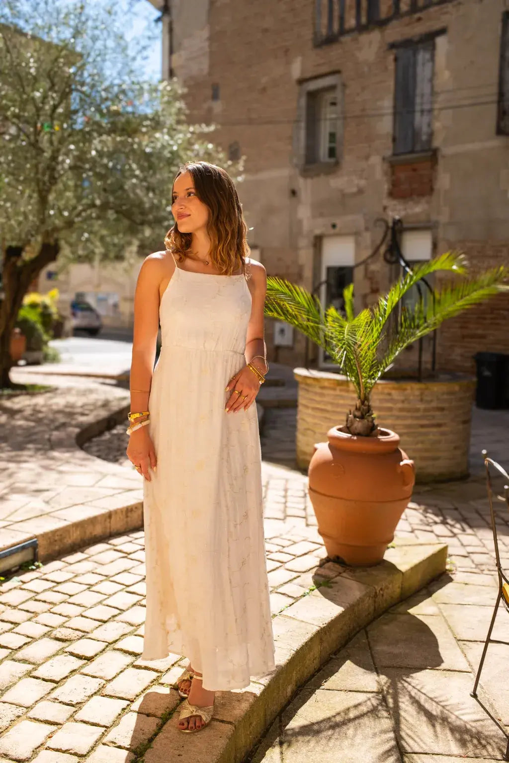 Robe Roma écru