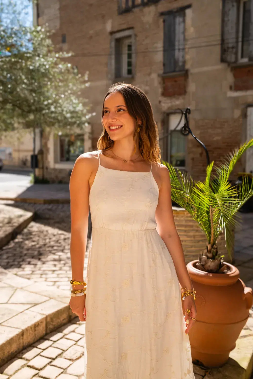 Robe Roma écru