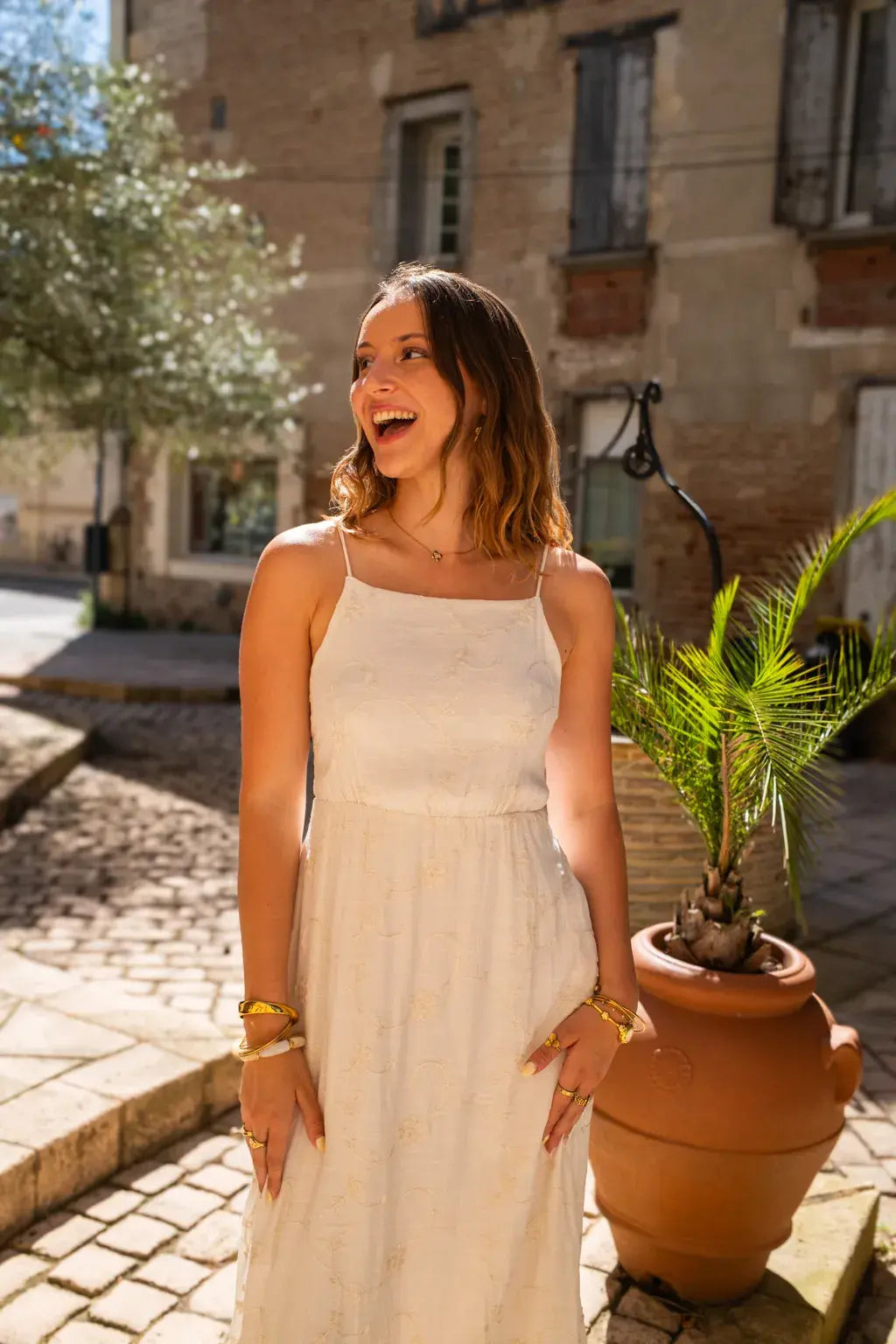 Robe Roma écru
