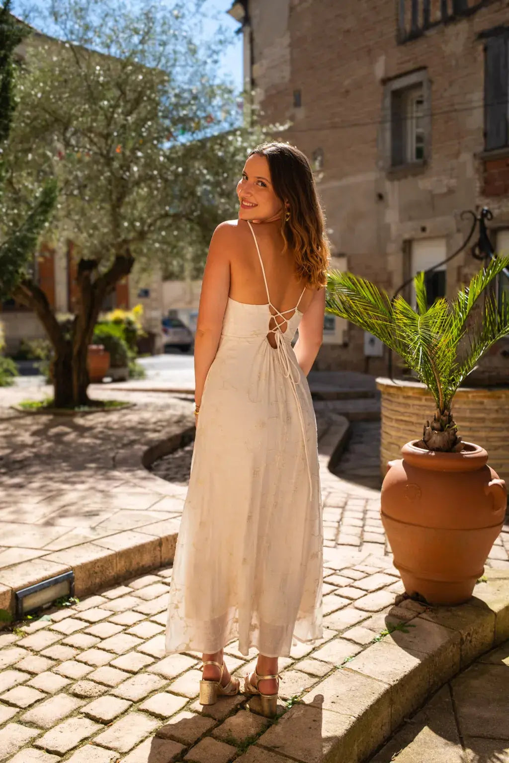 Robe Roma écru