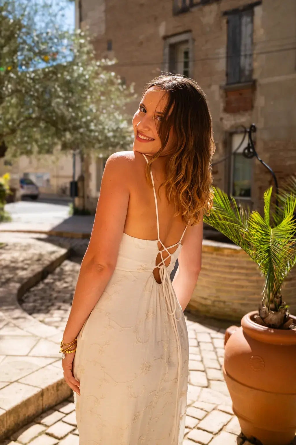 Robe Roma écru