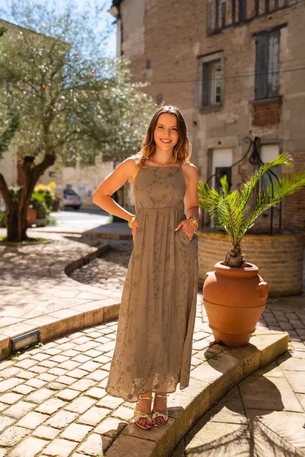 Robe Roma kaki