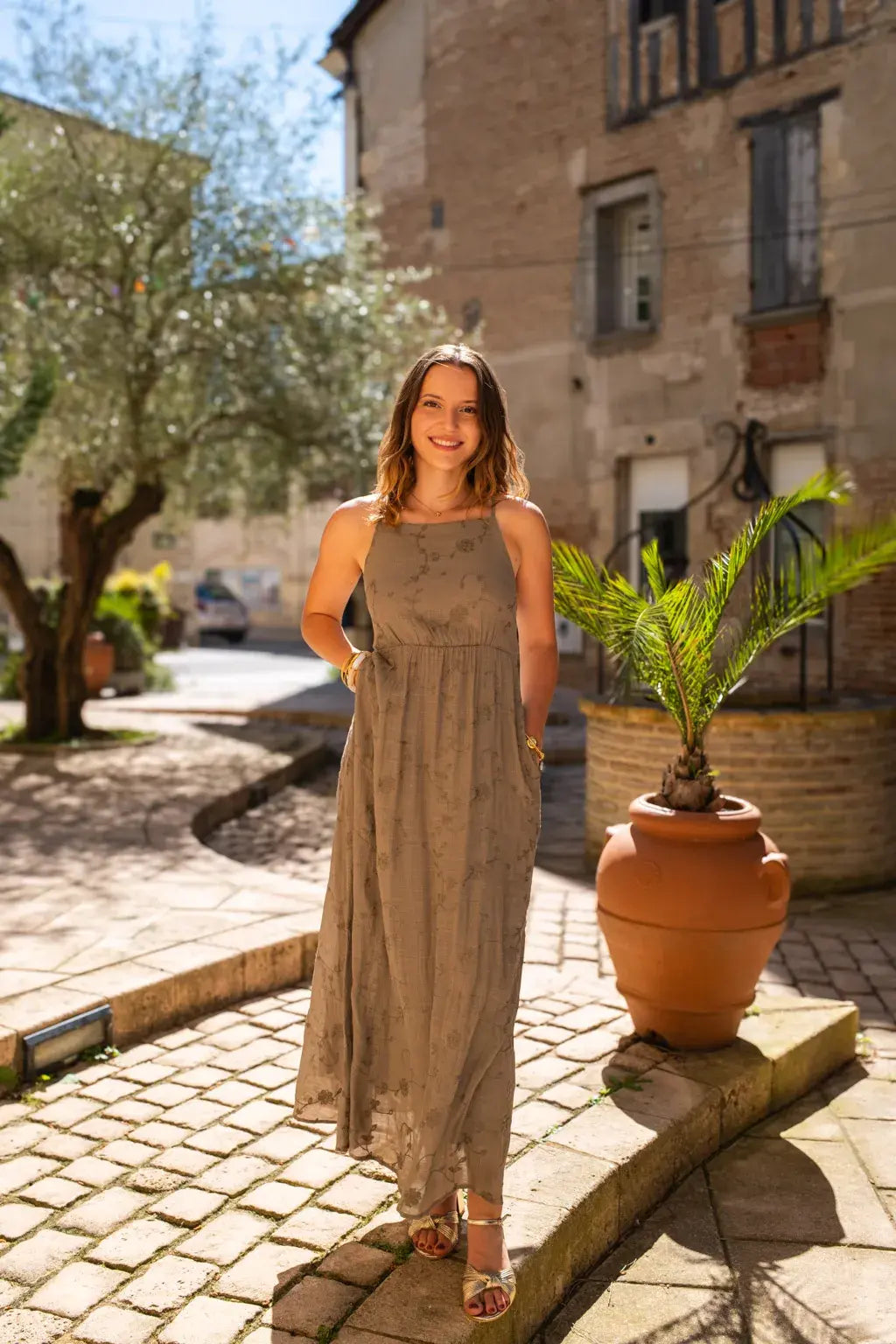 Robe Roma kaki