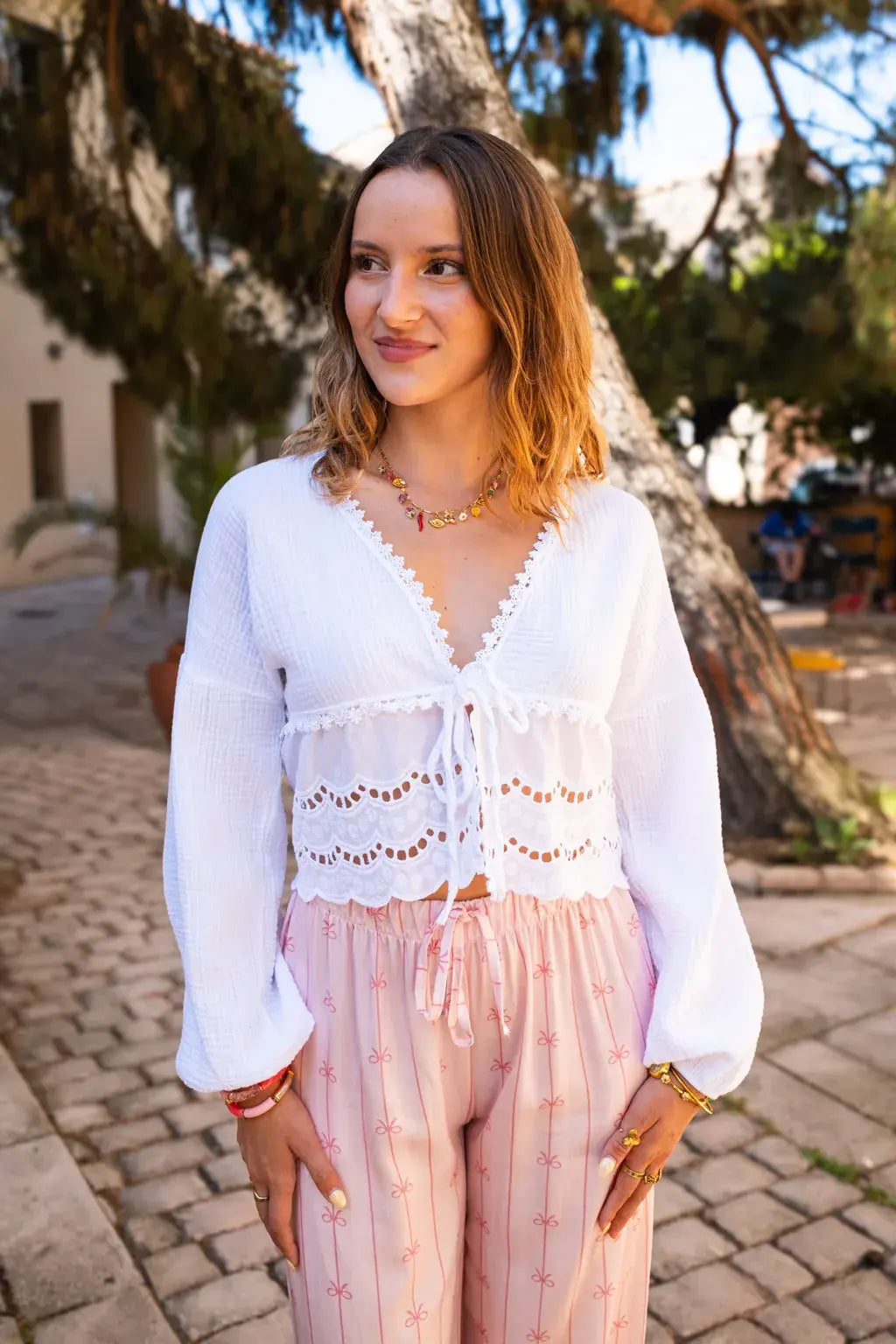 Blouse Clémentine blanche