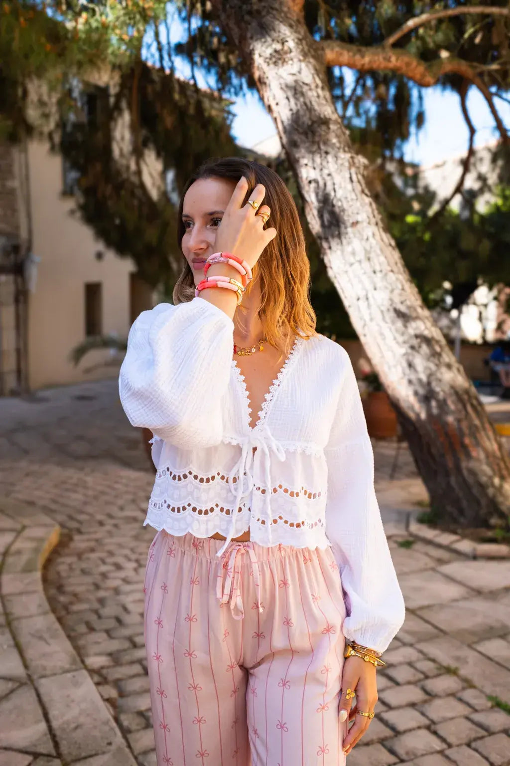 Blouse Clémentine blanche