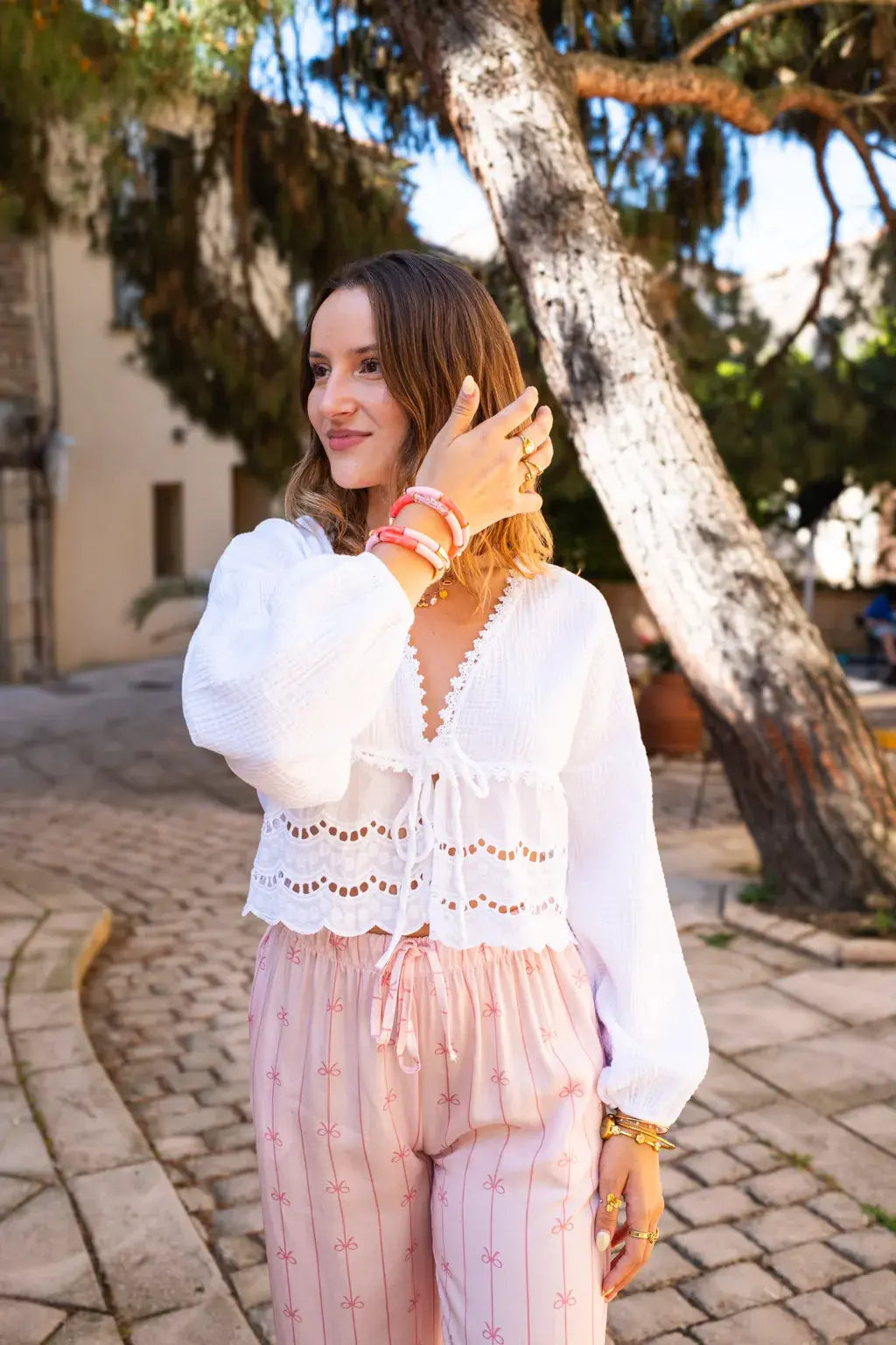 Blouse Clémentine blanche