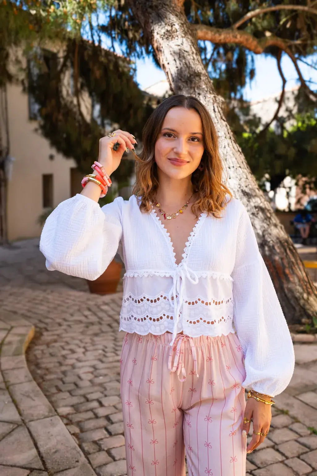 Blouse Clémentine blanche