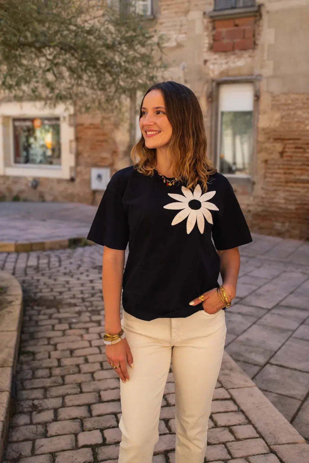 T-shirt crochet Boho