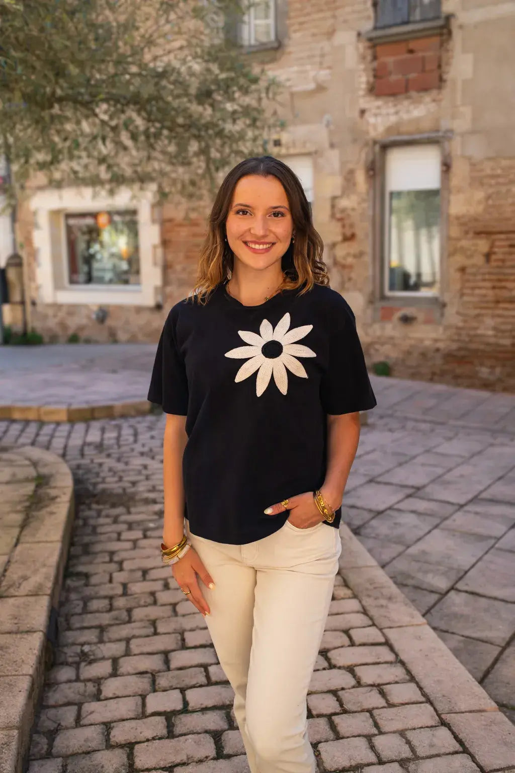 T-shirt crochet Boho