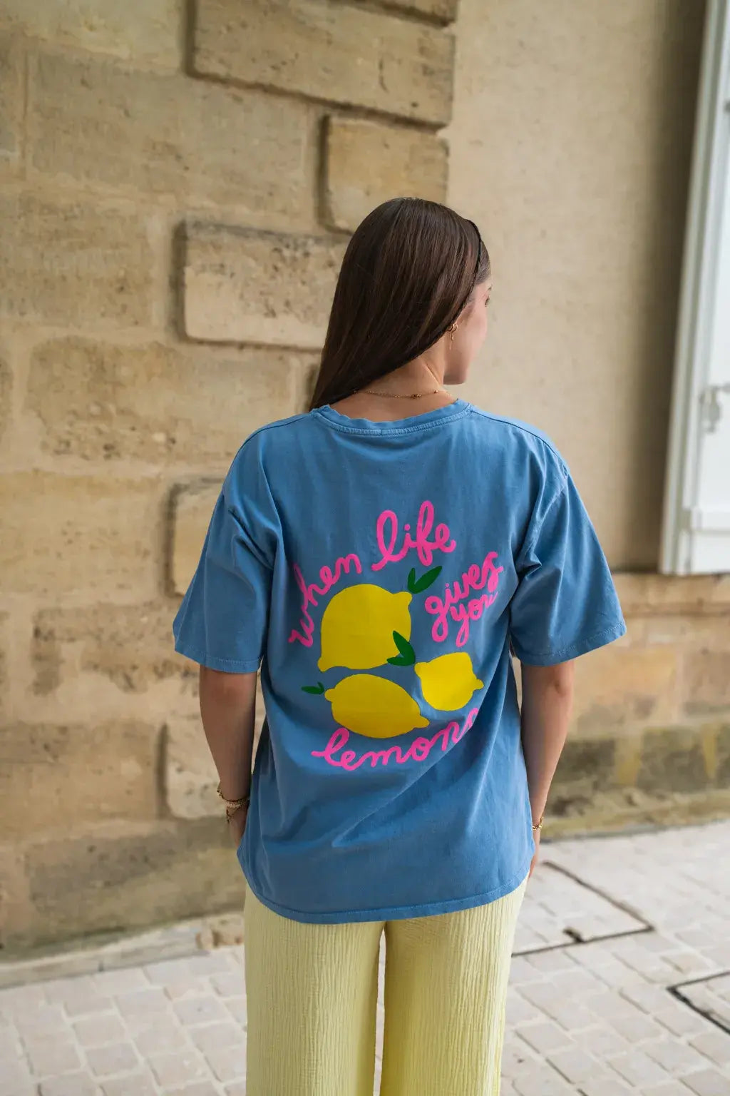 T-shirt Lemons bleu