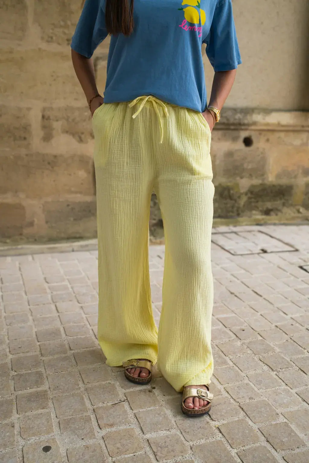 Pantalon Pola jaune