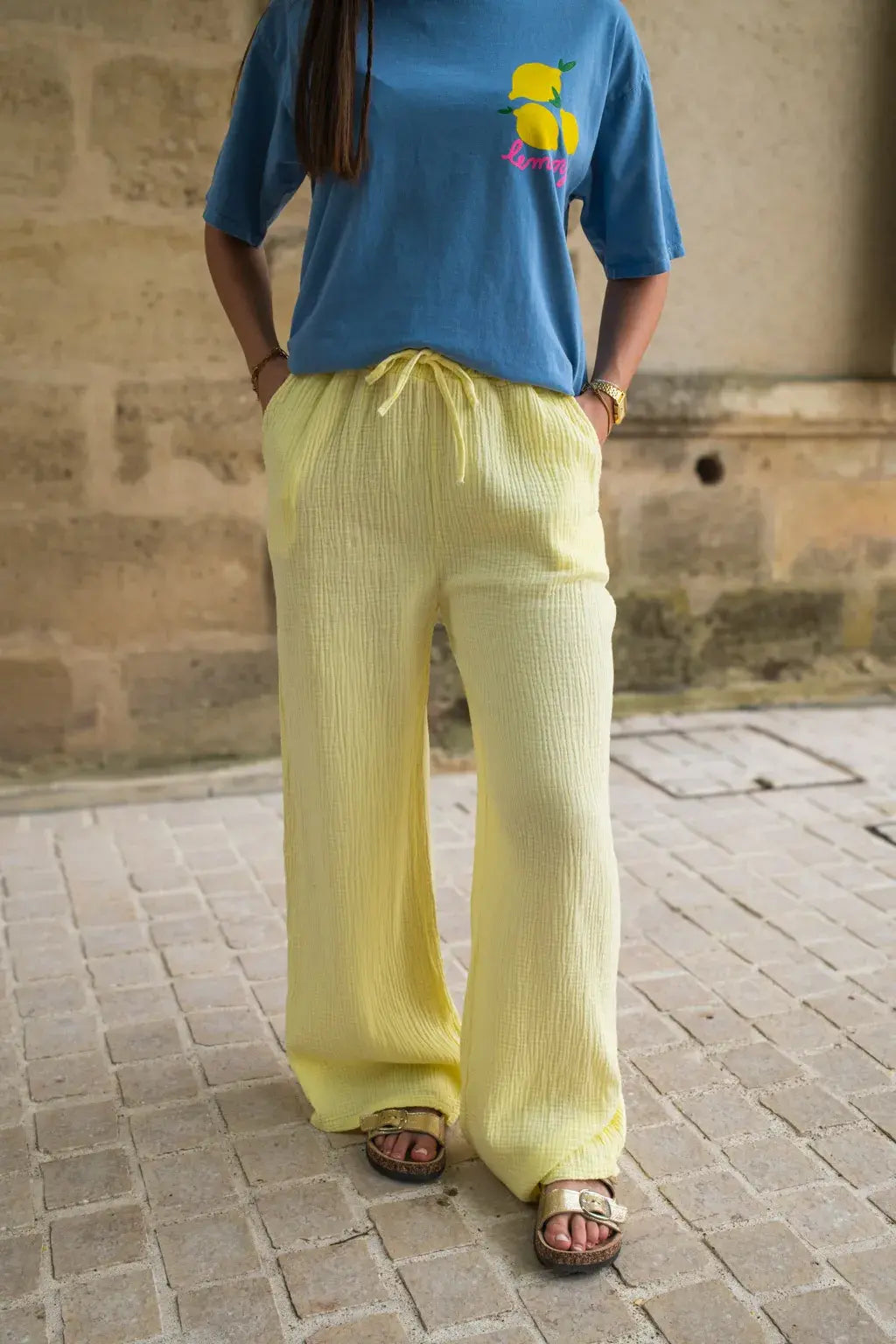 Pantalon Pola jaune