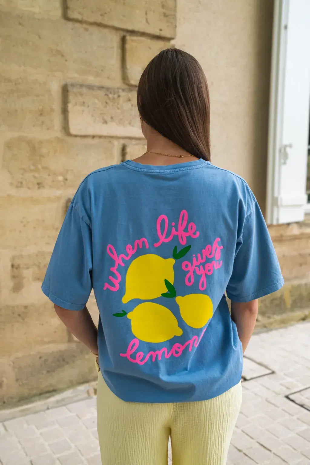T-shirt Lemons bleu