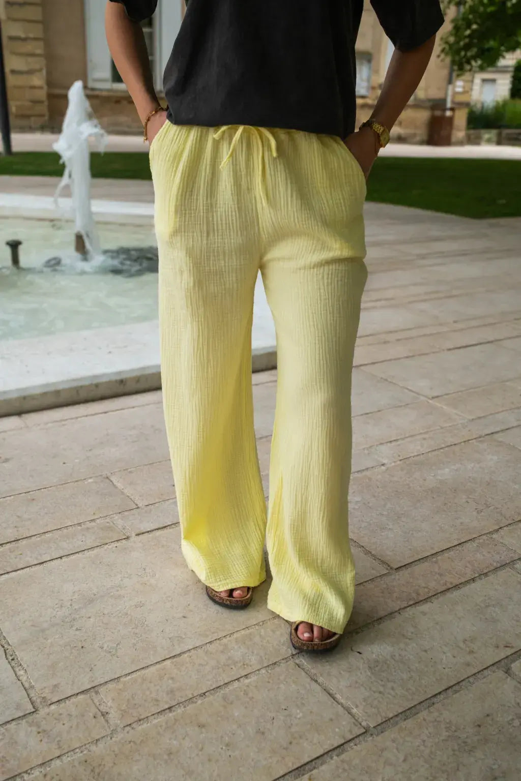 Pantalon Pola jaune
