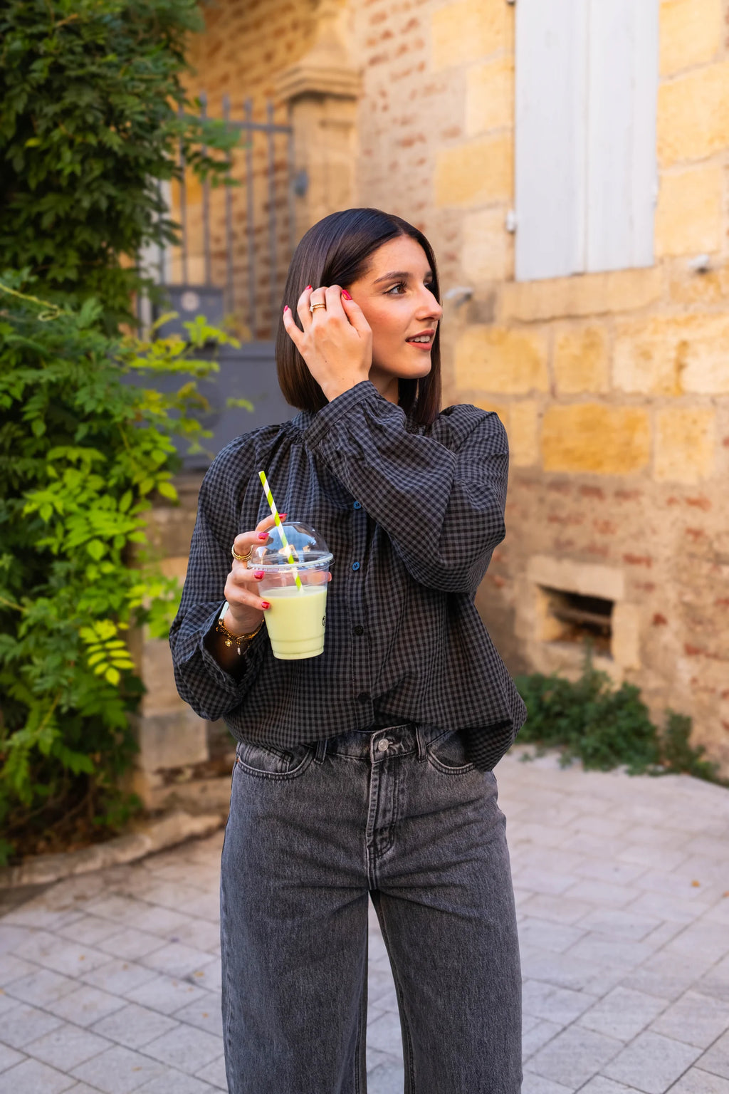 Blouse Cleo grise