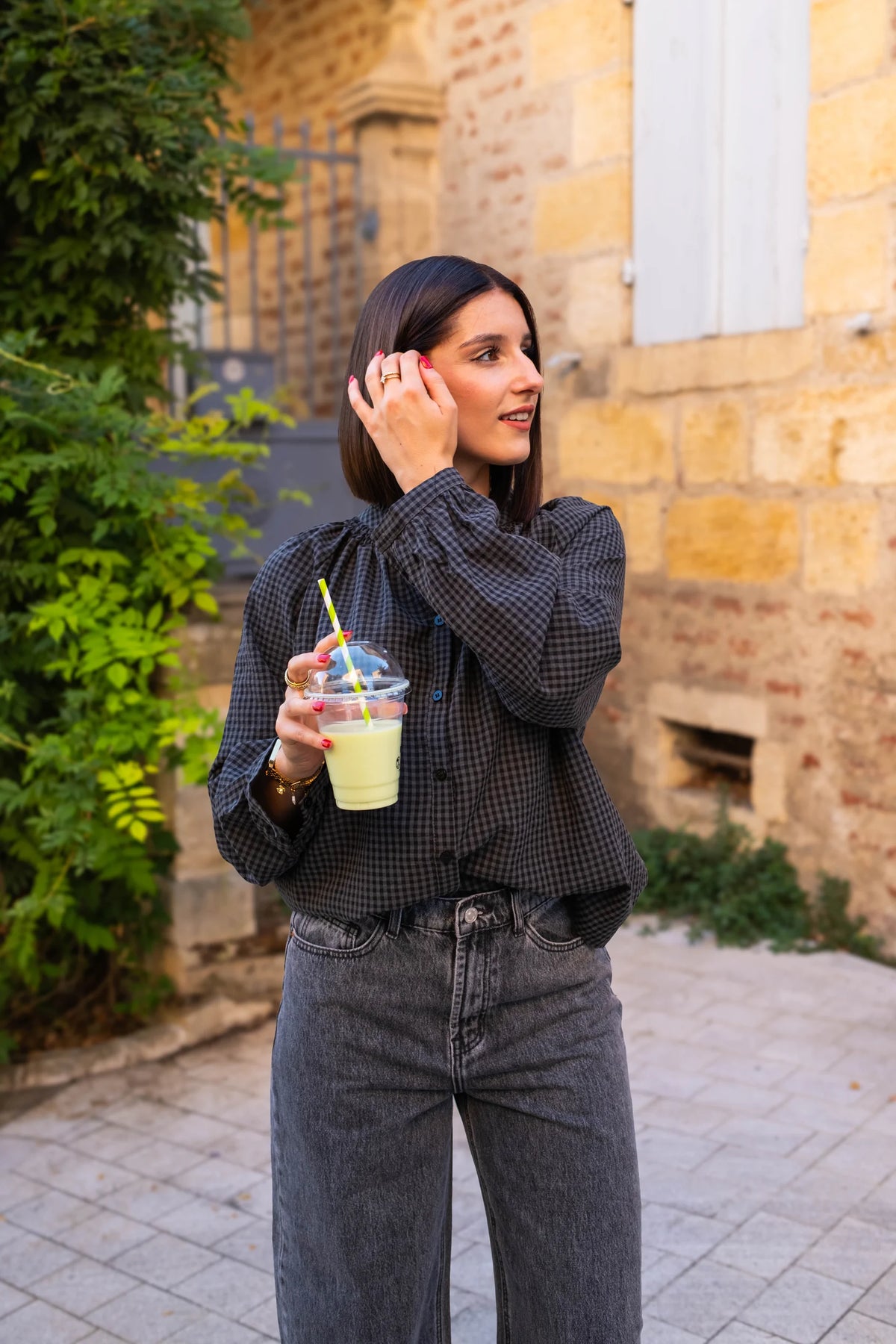 Blouse Cleo grise