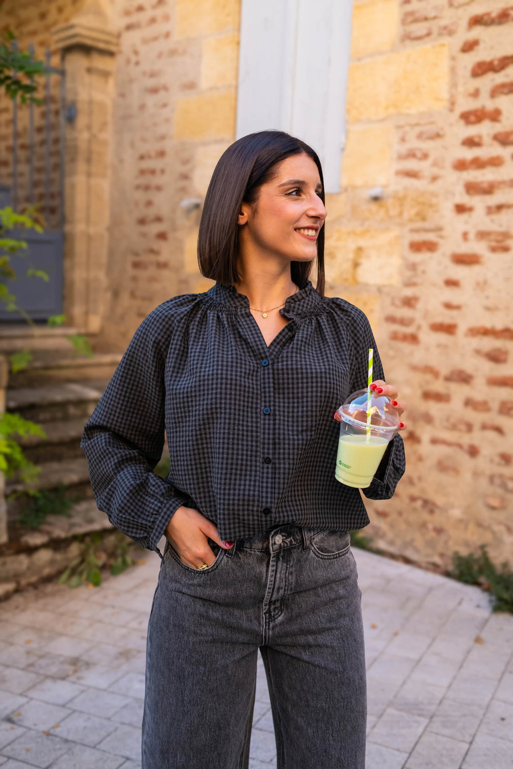 Blouse Cleo grise