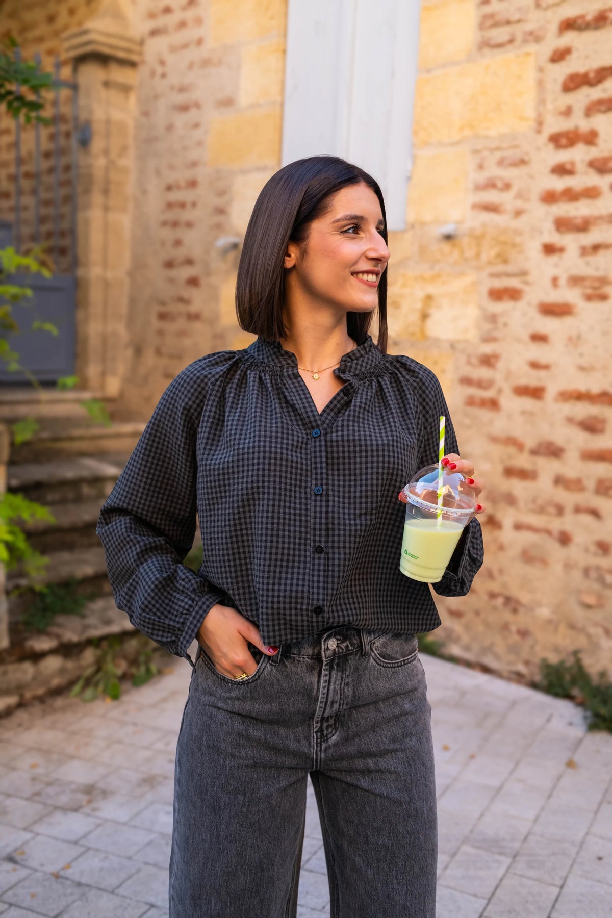 Blouse Cleo grise