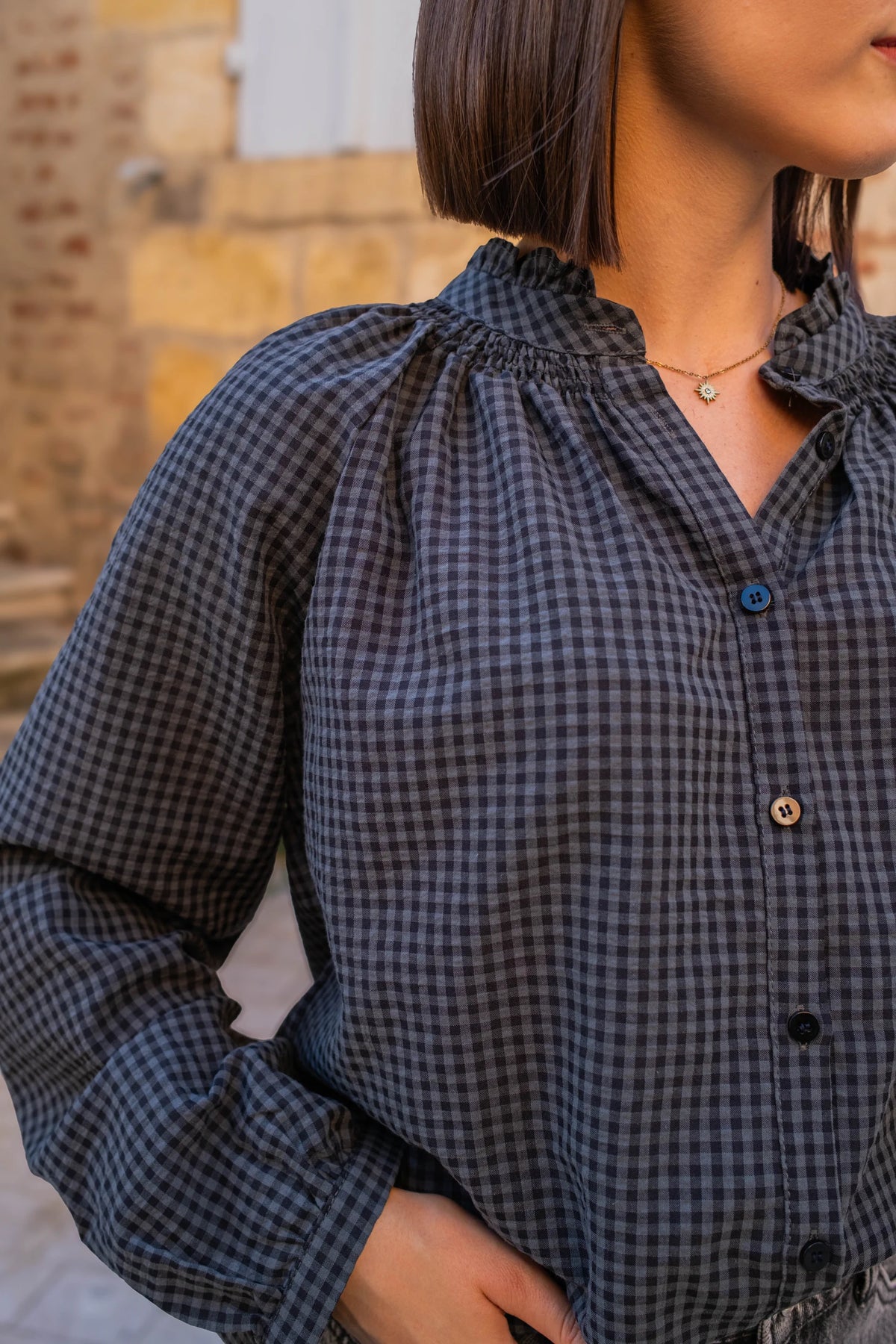 Blouse Cleo grise