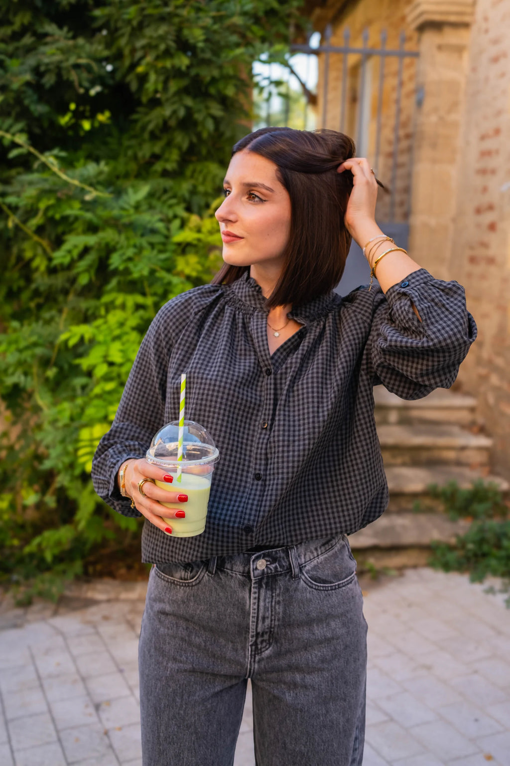 Blouse Cleo grise