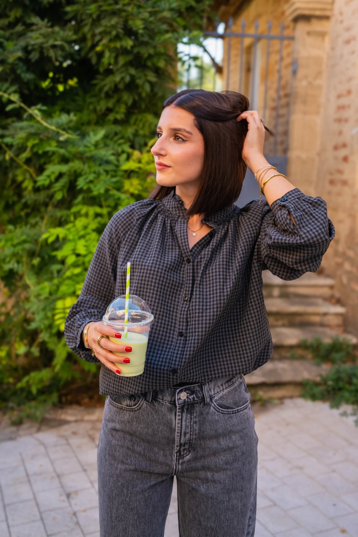 Blouse Cleo grise