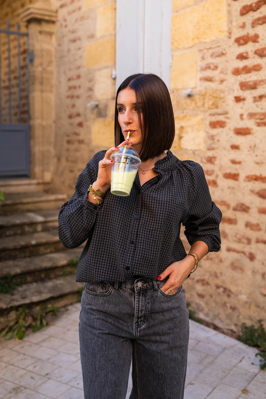 Blouse Cleo grise