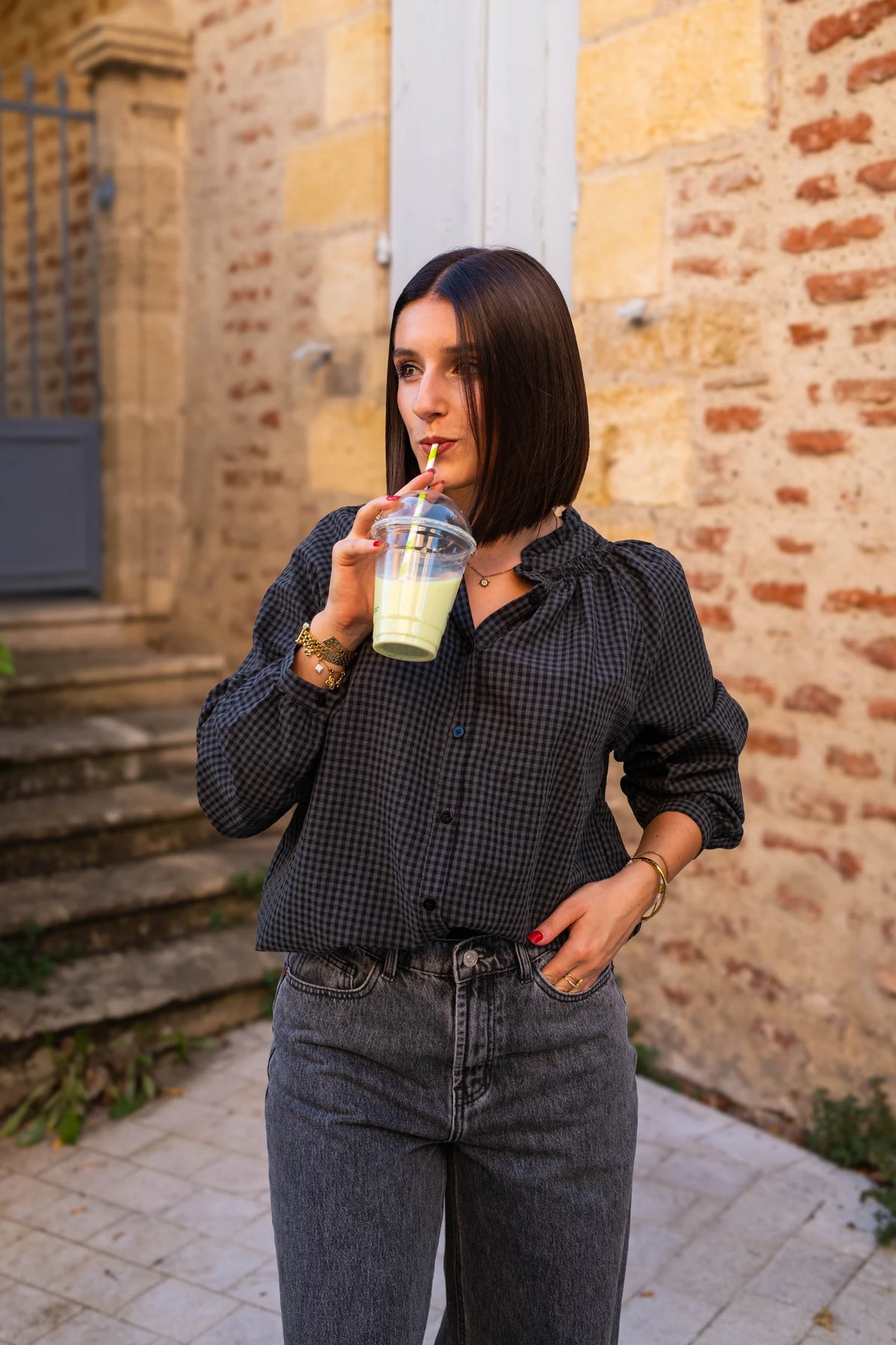 Blouse Cleo grise