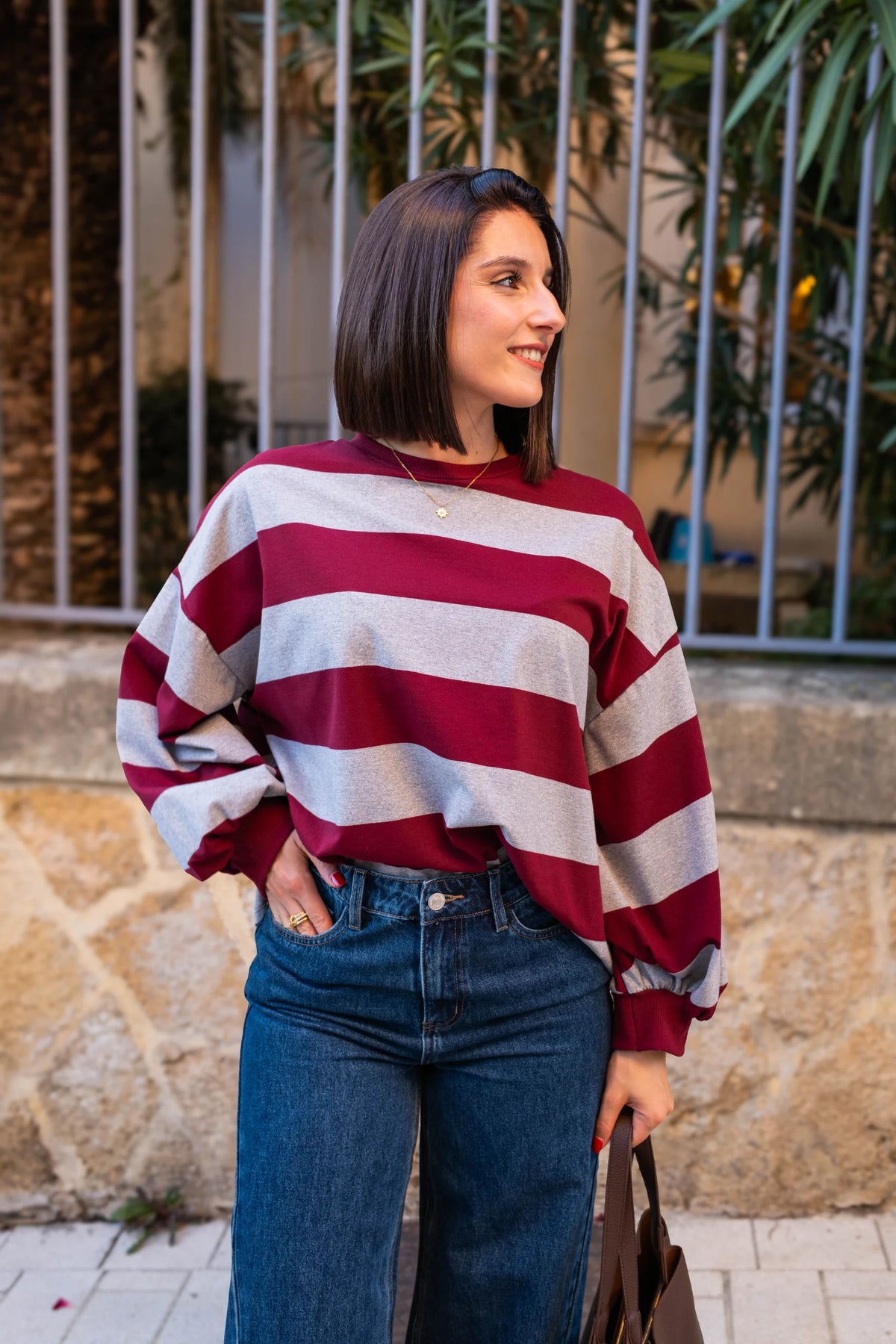 T-shirt Sammy bordeaux