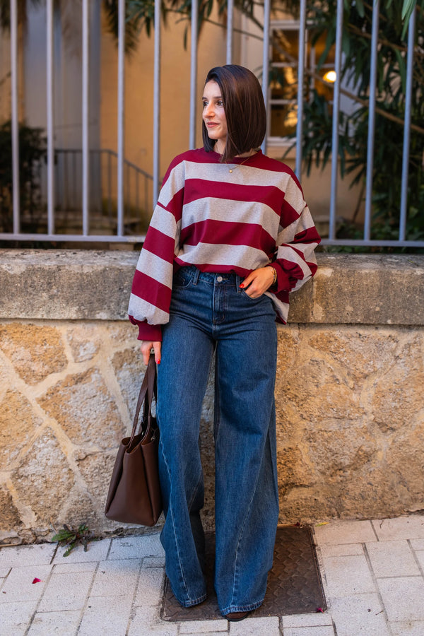 T-shirt Sammy bordeaux
