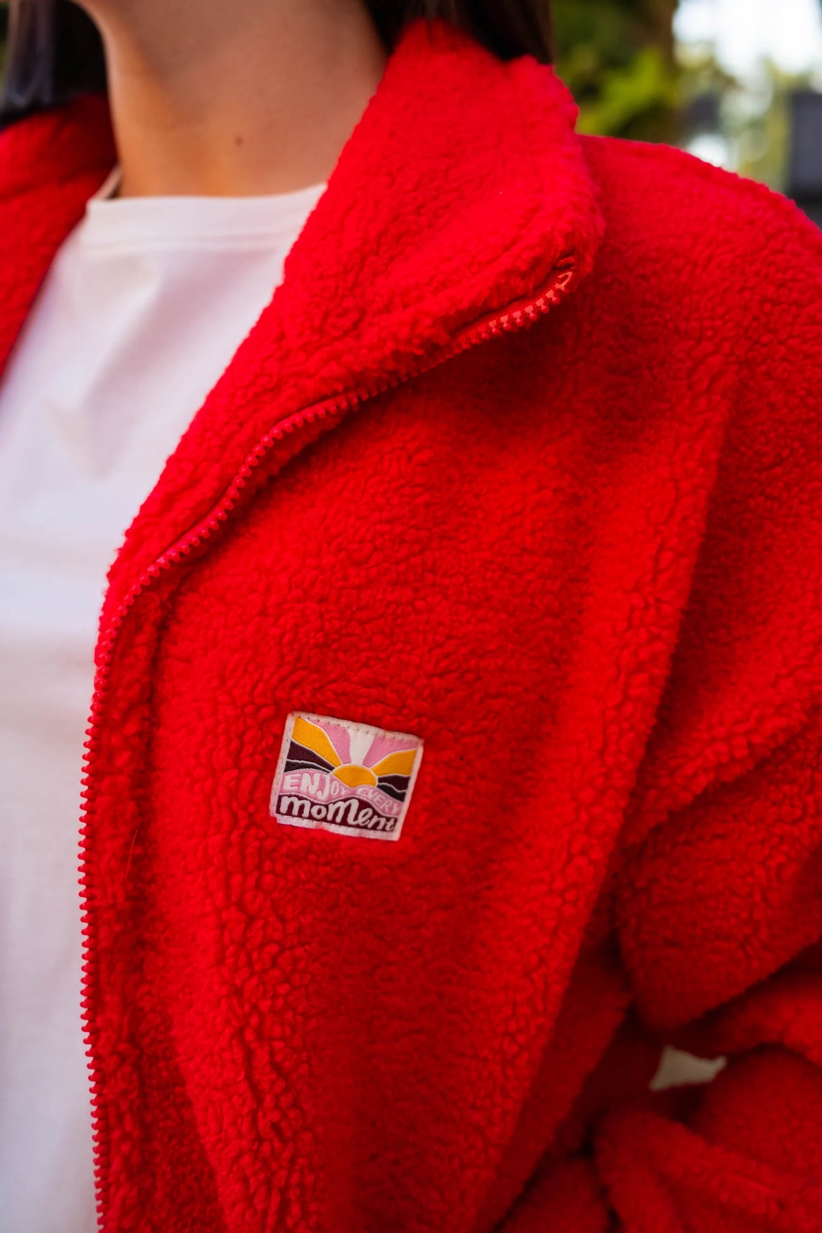 Veste polaire Sofia rouge