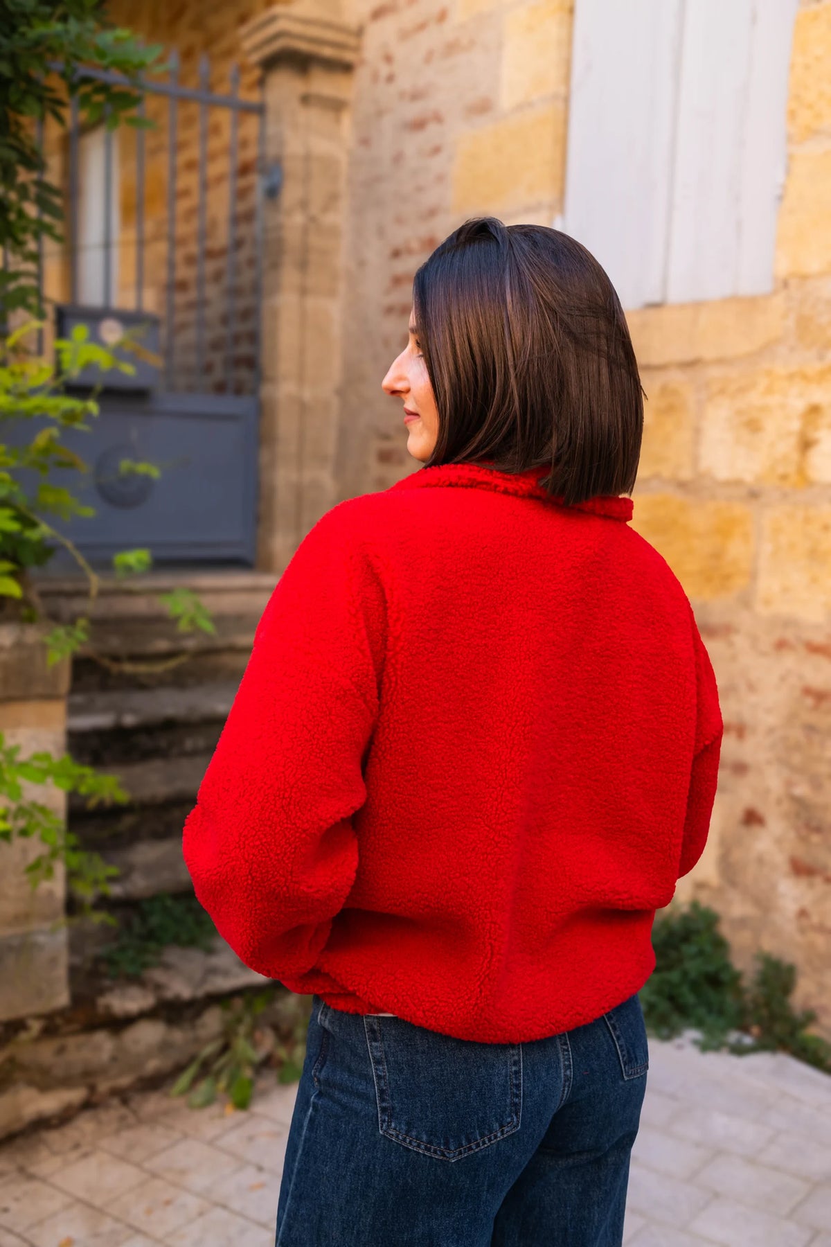 Veste polaire Sofia rouge