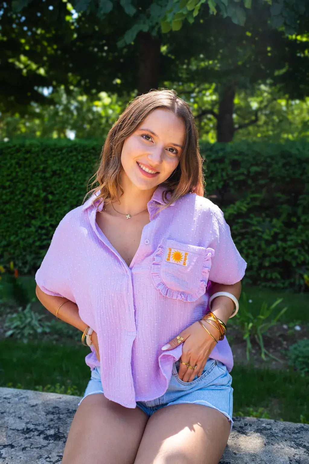 Chemise Sunny lilas