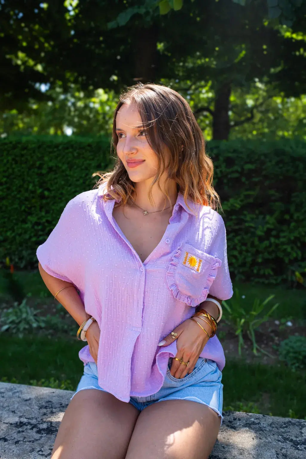 Chemise Sunny lilas
