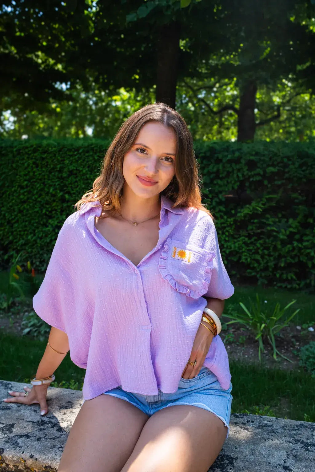 Chemise Sunny lilas