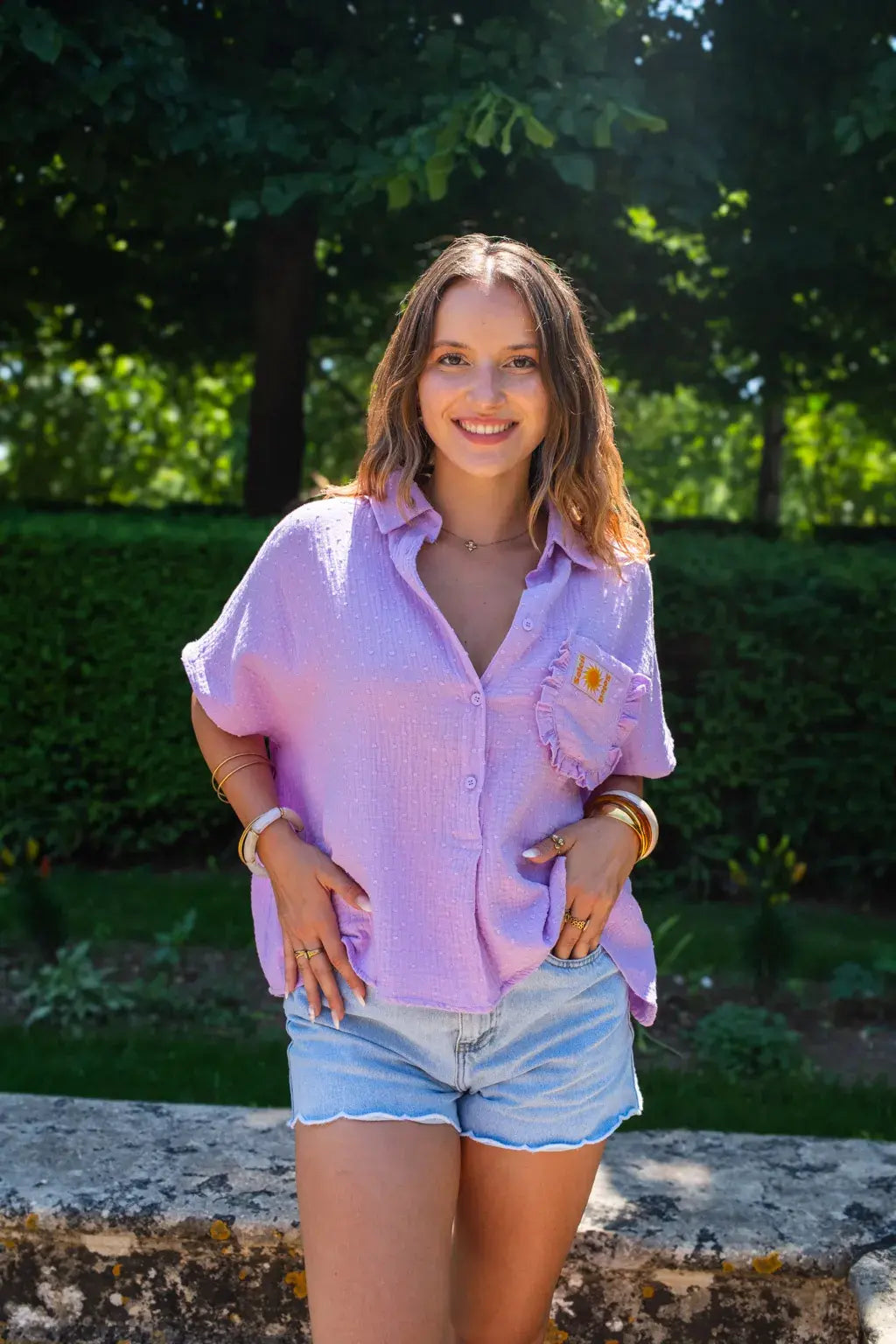 Chemise Sunny lilas
