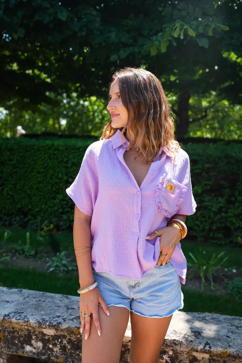 Chemise Sunny lilas