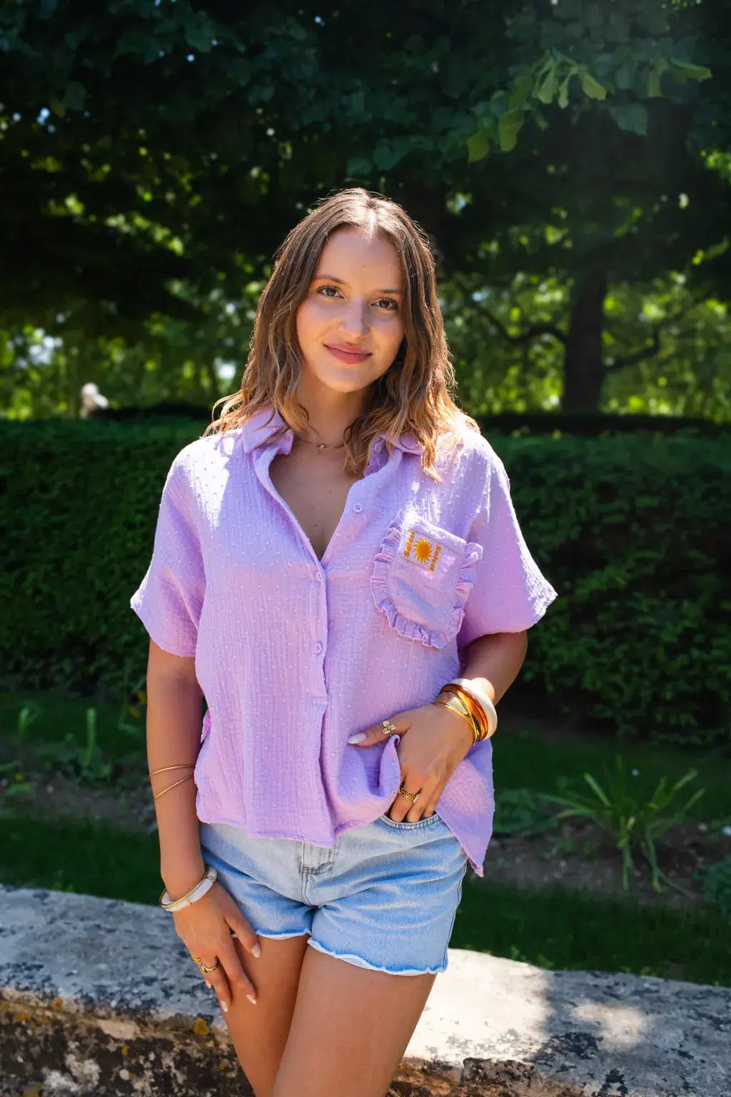Chemise Sunny lilas