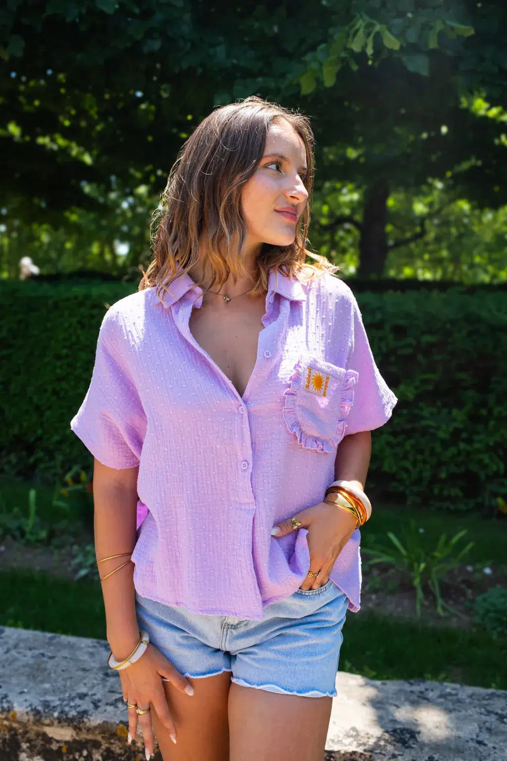 Chemise Sunny lilas