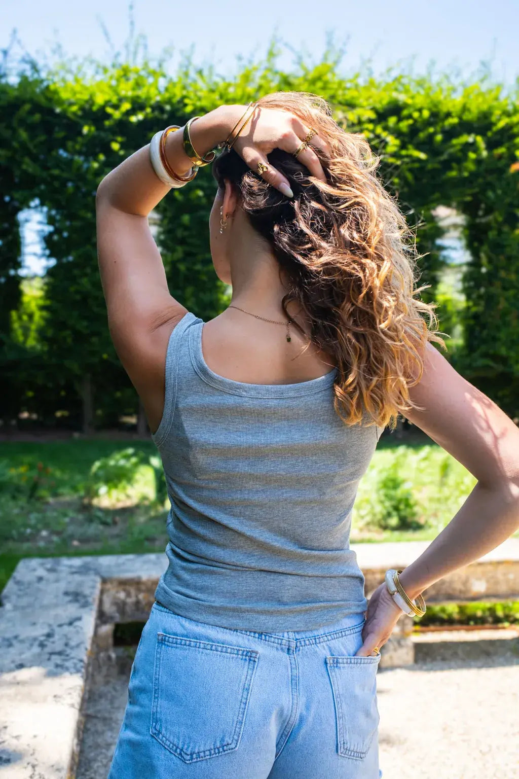 Top Calie gris