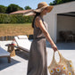 Sac cabas en crochet marguerite