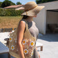 Sac cabas en crochet marguerite