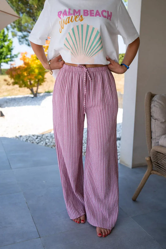 Pantalon Eline rose